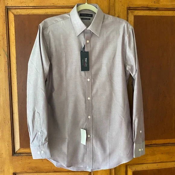 Tommy Hilfiger | Shirts | Tommy Hilfiger Dress Shirt Athletic Flex The Flex  Auburgine 5 3233 | Poshmark